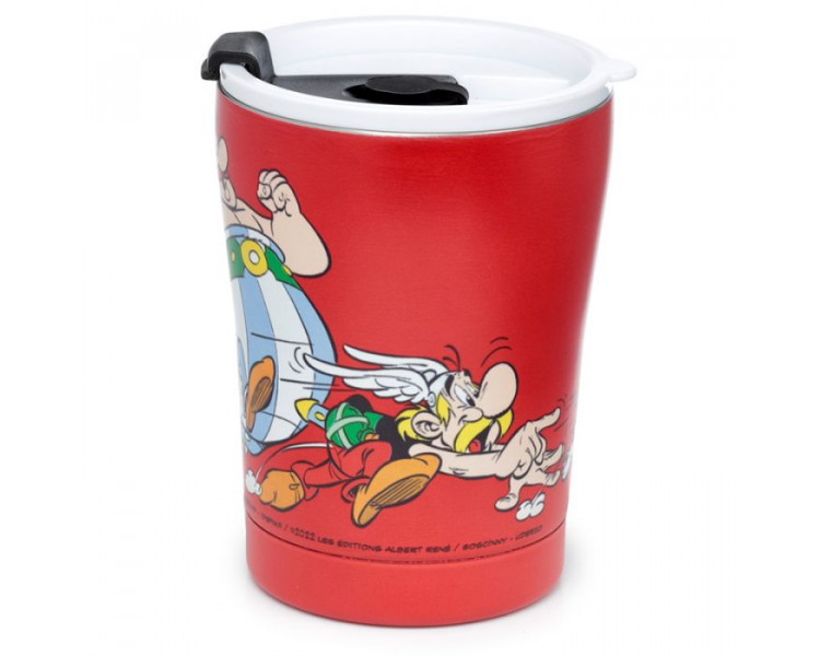 Asterix & Obelix Rood RVS Heet & Koud Thermosbeker 300ml