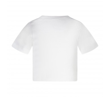 CARS : Cropped t-shirtje met fijne rib
