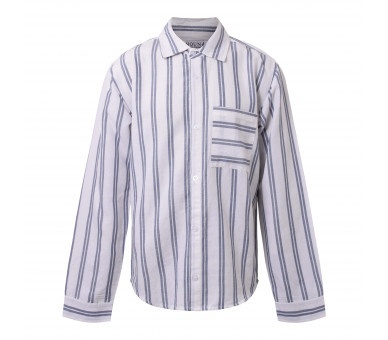 HOUND : shirt Deep Blue/White striped