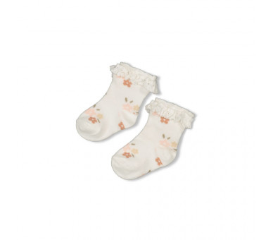 FEETJE : Socks - Bloom With Love Offwhite