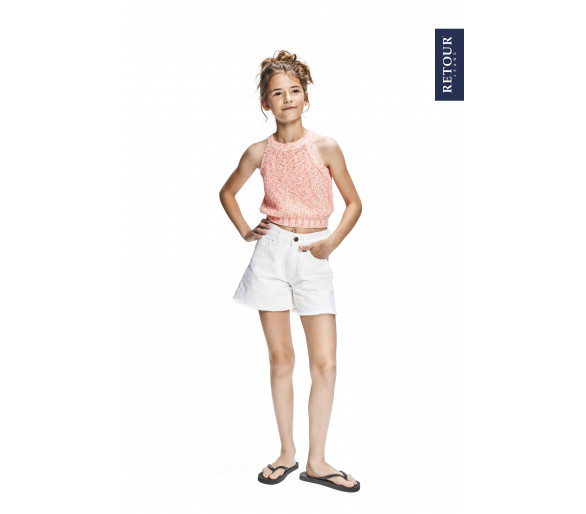 RETOUR : KNITWEAR bright coral