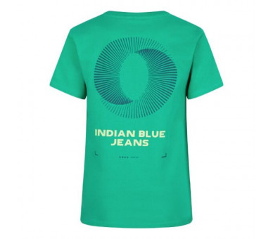 INDIAN BLUE : T-Shirt Indian Backprint spring