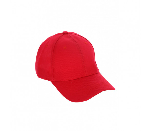 Belle casquette unie rouge