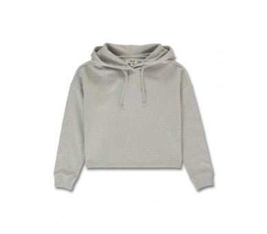 LEMON BERET : Korte effen hoodie LGREY