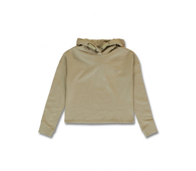 LEMON BERET : Korte effen hoodie SAND