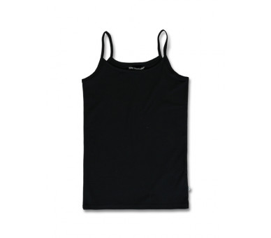 LEMON BERET : Effen topje met smalle bretel BLACK