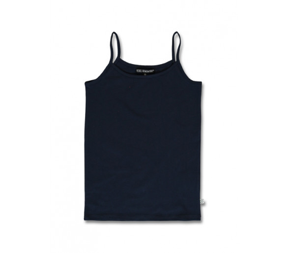 LEMON BERET : Effen topje met smalle bretel NAVY