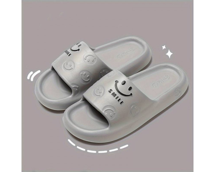 Smiley slippers : Grijze slippers "smile"