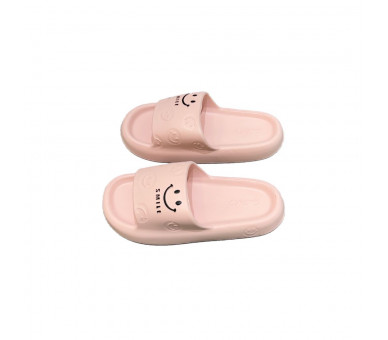 Smiley slippers : roze slippers "smile"