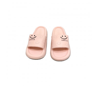 Smiley slippers : roze slippers "smile"