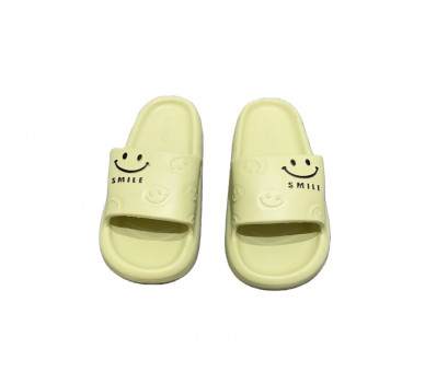Smiley slippers : groene slippers "smile"