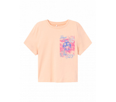 NAME IT : Leuke t-shirt met print voor en achteraan