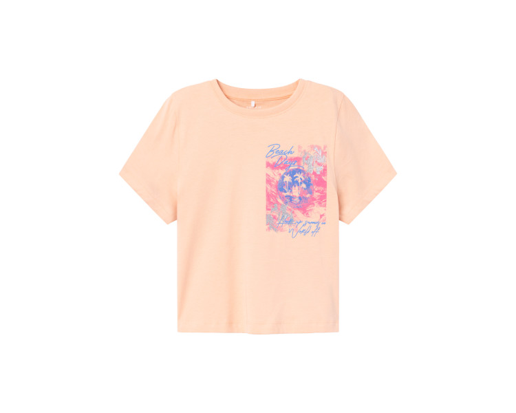 NAME IT : Leuke t-shirt met print voor en achteraan