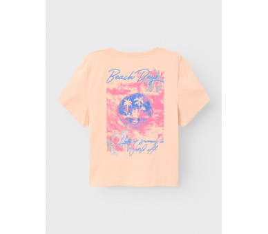 NAME IT : Leuke t-shirt met print voor en achteraan