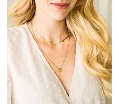 NECKLACE BIG COINS - ADULT - GOLD