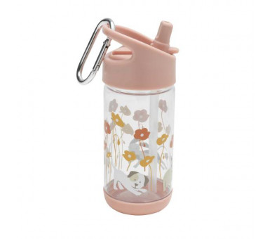 Flip & Sip clear Tritan drinking bottle Puppies & Poppies