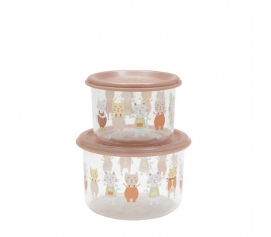 Good Lunch® snack containers (set of 2) Prairie Kitty