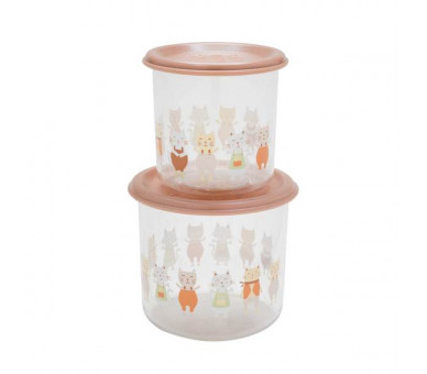 Good Lunch® snack containers L (set of 2) Prairie Kitty