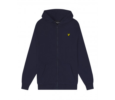 LYLE & SCOTT : Cardigan in navy met het klassieke logo