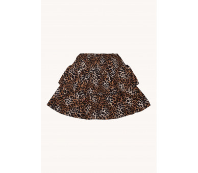 HOUND : Korte rok in leopard met hoge elastische taille