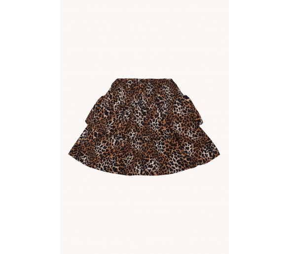 HOUND : Korte rok in leopard met hoge elastische taille