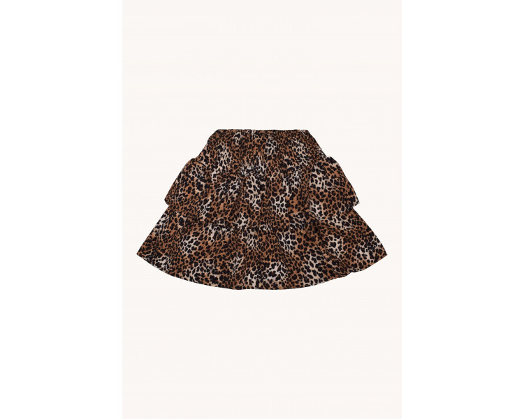 HOUND : Korte rok in leopard met hoge elastische taille