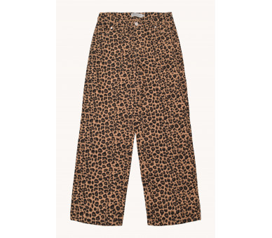 HOUND : Denim broek met stretch, wijde pijpen