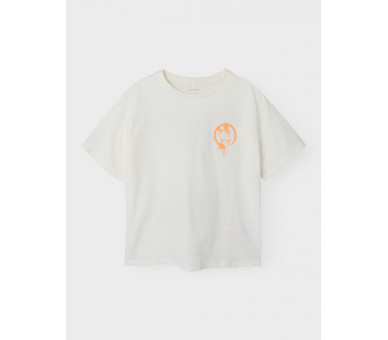 NAME IT : T-Shirt met skate print voor en acheraan