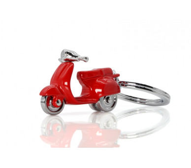 BRIGHT RED SCOOTER KEYRING