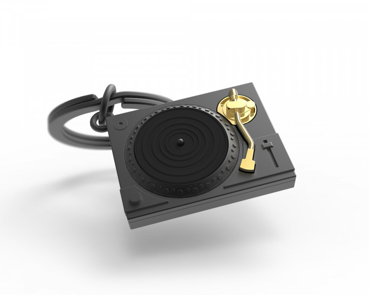 RECORD PLAYER KEYRING