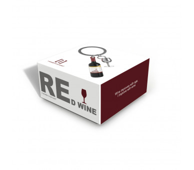 RED WINE KEYRING