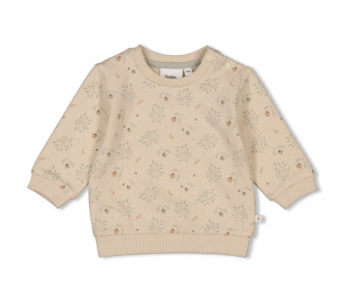 FEETJE : Sweater AOP - Autumn Sweetness Sand