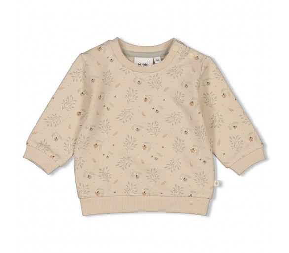 FEETJE : Sweater AOP - Autumn Sweetness Sand