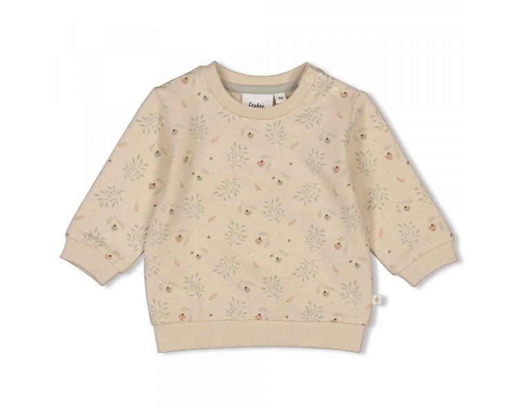 FEETJE : Sweater AOP - Autumn Sweetness Sand