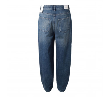 HOUND : Denim jeans met stretch, wijde pijpen