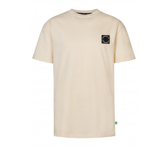 PETROL : T-shirt km met klein logo vooraan
