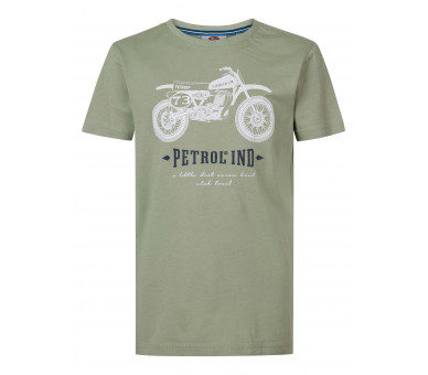 PETROL : Boys T-Shirt SS Classic Print Light Pesto