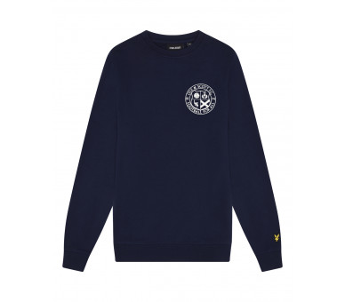 LYLE & SCOTT : Sweater met print voor en achteraan