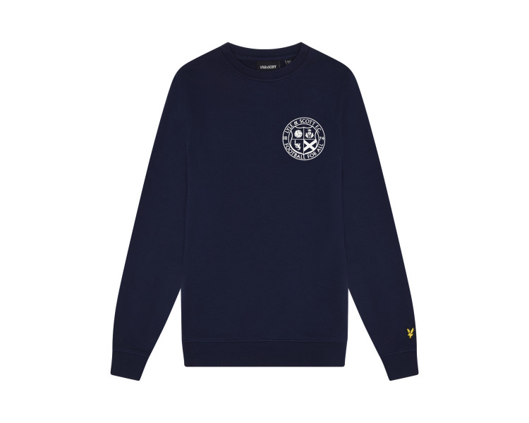 LYLE & SCOTT : Sweater met print voor en achteraan