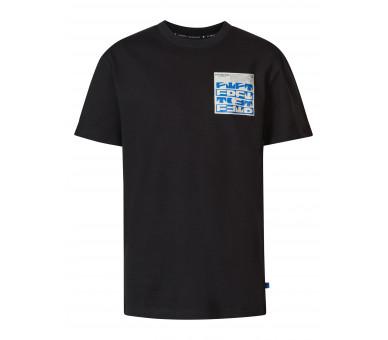 PETROL : Boys T-Shirt SS Classic Print Dark Black