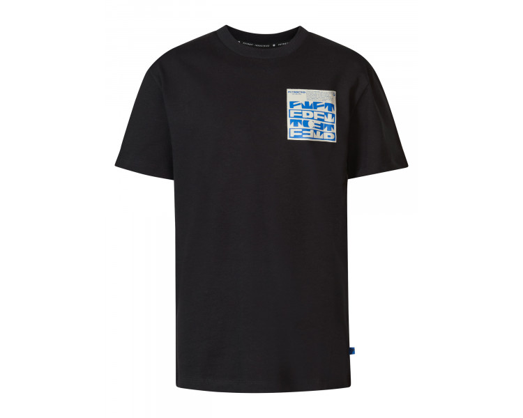 PETROL : Boys T-Shirt SS Classic Print Dark Black