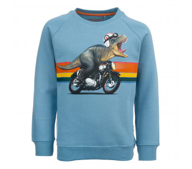 STONES AND BONES : Sweater met dino op moto