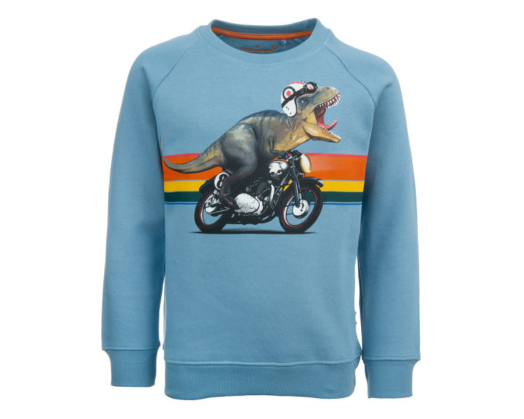 STONES AND BONES : Sweater met dino op moto