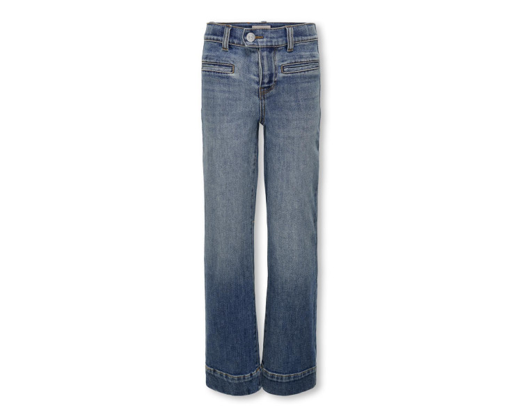 KIDS ONLY : Wide-leg stretch jeans