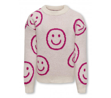 KIDS ONLY : Gebreide pullover met leuke smileys