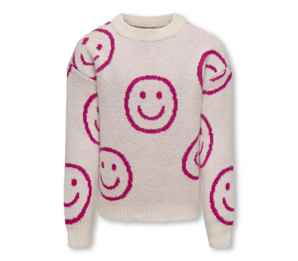 KIDS ONLY : Gebreide pullover met leuke smileys