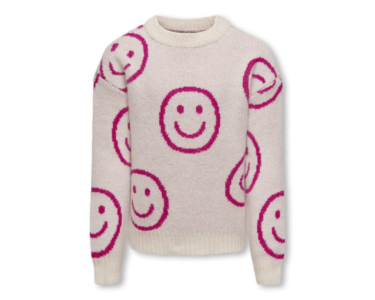 KIDS ONLY : Gebreide pullover met leuke smileys