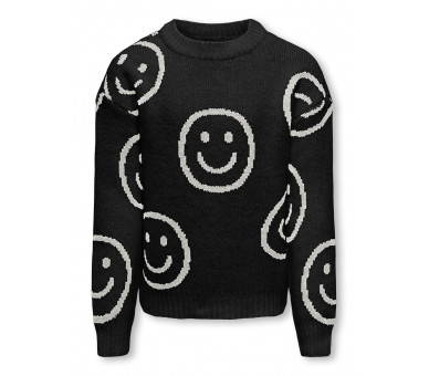 KIDS ONLY : Gebreide pullover met leuke smileys