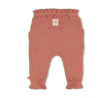 FEETJE : Ribbed trousers - Grow Your Own Way Berry