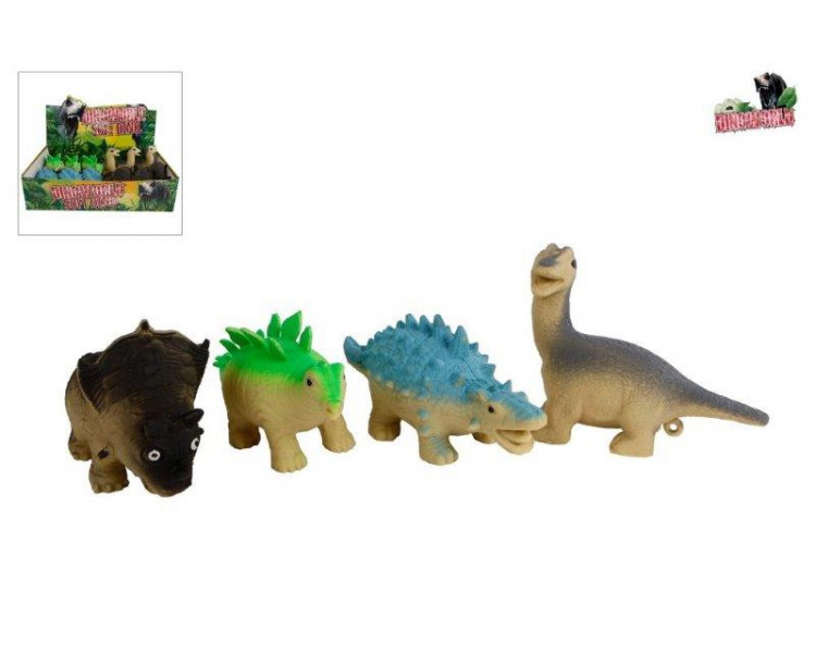 Dinosaurus knijpfiguur 13 tot 17cm